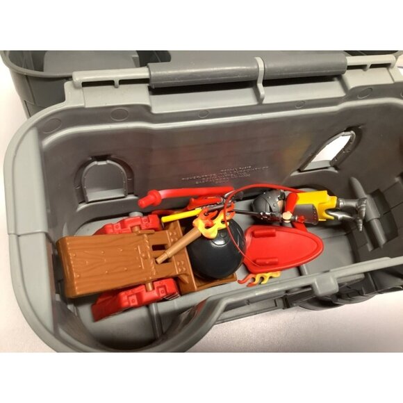 Fisher Price Little People Play N Go Castle Knight Catapult Sword Axe 2009 - Picture 14 of 16